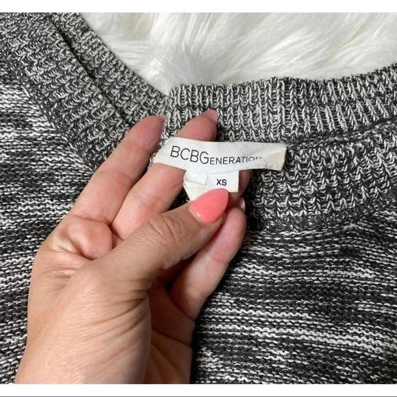 Gray Shredded BCBG Sweater - Picture 2 of 4